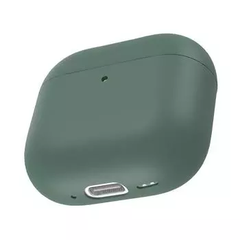 Силиконовый чехол для Airpods 4 (2024) Чехол для наушников Защитный чехол Кожа(зеленый)