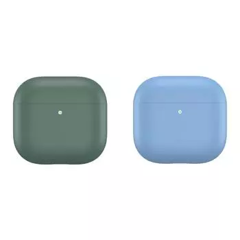 Силиконовый чехол для Airpods 4 (2024) Чехол для наушников Защитный чехол Кожа(зеленый)