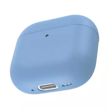 Силиконовый чехол для Airpods 4 (2024) Защитный чехол для наушников(Светло-синий)