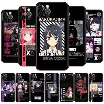 Силиконовый чехол для Apple iPhone 13 12 Pro Max 11 XR SE 2020 7 8 Plus, чехол для телефона X XS 6S 6 5 5S Soft Shell Anime Girl Waifu Funda iPhone 7 8 Plus