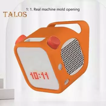 Силиконовый чехол для аудио, защитный чехол, полное покрытие корпуса, ударопрочный, ударопрочный, простой в установке защитный чехол для плеера Yoto фиолетовый