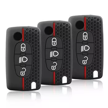 Силиконовый чехол для автомобильного брелока для Citroen C2 C3 C4 C5 C6 Xsara Berlingo для Peugeot 207 307 308 407 607 807 защитный брелок