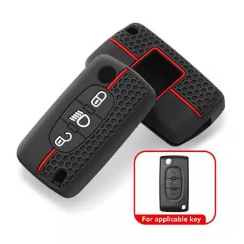 Силиконовый чехол для автомобильного брелока для Citroen C2 C3 C4 C5 C6 Xsara Berlingo для Peugeot 207 307 308 407 607 807 защитный брелок