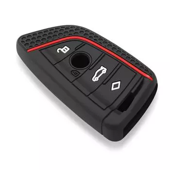 Силиконовый чехол для автомобильного дистанционного ключа, чехол для BMW X1 X3 X5 X6 X7 1 3 5 6 7 серии G20 G30 G11 F15 F16 G01 G02 F48, автомобильные аксессуары чёрный
