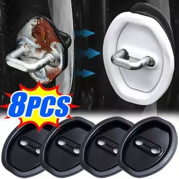 Силиконовый чехол для автомобильного дверного замка, амортизатор для автомобильной двери, утолщенная наклейка для предотвращения столкновений, защитная накладка на пряжку дверного замка