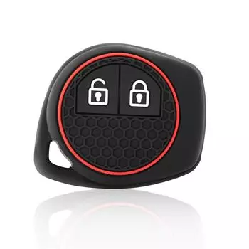 Силиконовый чехол для автомобильного ключа-брелока для Suzuki Swift Sx4 Vitara Accessories 2022 Liana Jimny Alto Spresso Ciaz Window Celerio 2021 2023 чёрный