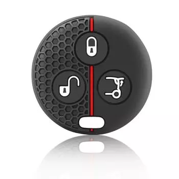 Силиконовый чехол для автомобильного ключа, держатель для Mercedes Benz SMART Fortwo 450 Forfour Roadster City, защитный чехол для кузова чёрный