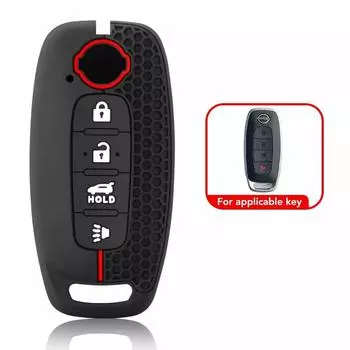 Силиконовый чехол для автомобильного ключа для Nissan X-trail T33 Kicks Qashqai J12 Juke Teana Altima Ariya брелок аксессуары белый