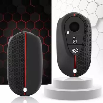 Силиконовый чехол для автомобильного ключа для Mercedes Benz 2022 CS Class W206 W223 S350 C260 C300 S400 S450 S500 Key Shell Protector красный