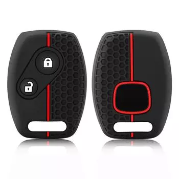 Силиконовый чехол для автомобильного ключа для Honda Civic 2006-2011 2017 Accord CRV 2003 2007 Jazz HRV чёрный