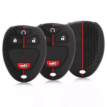 Силиконовый чехол для автомобильного ключа для Chevrolet Tahoe 2007 Gmc Suburban Yukon 2010 Traverse XL для Cadillac Escalade Аксессуары чёрный