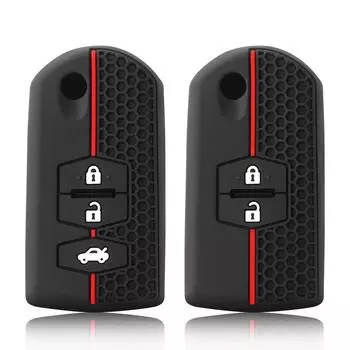 Силиконовый чехол для автомобильного ключа для Mazda Demio 2 3 5 6 M3 M5 M6 CX-5 CX7 CX9 RX8 MX5 MPV чехол для бесключевого дистанционного брелока Shell Skin Protector