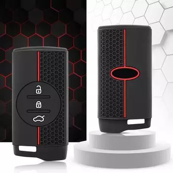 Силиконовый чехол для автомобильного ключа, кожаный чехол для Chery Tiggo 7 Pro Tiggo 8 Pro Arrizo 5 EQ7 5x 3x Gx, дистанционный кошелек, брелок, аксессуары