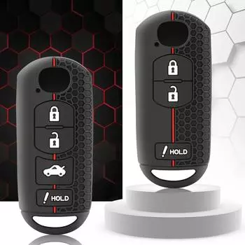 Силиконовый чехол для автомобильного ключа Mazda 2 3 6 Axela Atenza CX-5 CX5 CX-3 CX-7 CX8 CX-9 2016 2017 2018 2/3/4 кнопки авто сумка белый