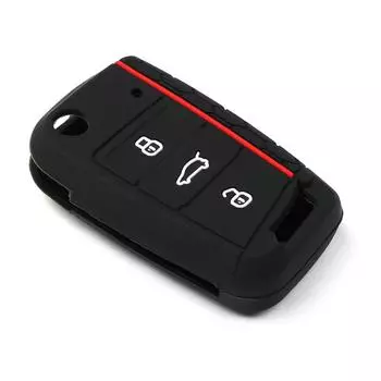 Силиконовый чехол для автомобильного ключа с полным покрытием Fob для VW Volkswagen Golf 7 MK7 Tiguan MK2 для SEAT Ateca Leon FR 2 Ibiza для Skoda Octavia