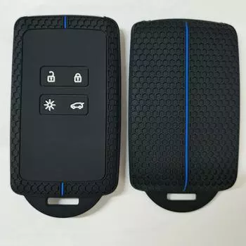 Силиконовый чехол для автомобильного ключа с узором Renault для полнофункциональных четырехкнопочных ключей Type A