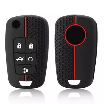 Силиконовый чехол для автомобильного ключа Защитный чехол для Chevrolet Cruze Impala Camaro Garna Equinox Volt Yakista AVEO Impala GMC Terrain чёрный