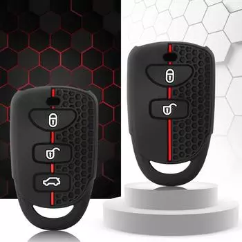 Силиконовый чехол для автомобильного пульта дистанционного управления с 3 или 4 кнопками, чехол для Hyundai Kia Tucson Sonata Santa FE Carens 2007 2008 2009 2010 2011 белый