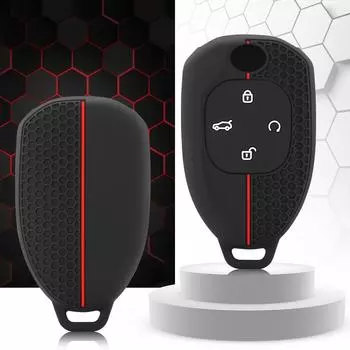 Силиконовый чехол для автомобильного пульта дистанционного управления Trumpchi GAC 2021 Empow J11 J12 J13 J14 J15 J16 GS8 Защитный брелок Аксессуары чёрный