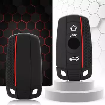 Силиконовый чехол для автомобильного смарт-ключа для BMW E60 E61 E70 E81 E87 E90 E91 E92 X1 X5 X3 1 3 5 6 серии Z4 защитная оболочка аксессуары чёрный