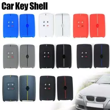 Силиконовый чехол для автомобильных ключей для Renault/Captur/Koleos/Arkana/Espace/Clio/Megane, автомобильные аксессуары