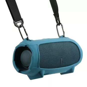 Силиконовый чехол для беспроводного динамика JBL Charge 5, защитный чехол для переноски и переноски, чехол для динамика JBL Charge 5 Wi-Fi, чехол для сумки чёрный