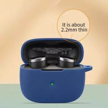 Силиконовый чехол для беспроводных наушников Bowers & Wilkins Pi8, водонепроницаемый чехол для наушников, корпус, устойчивый к царапинам чёрный
