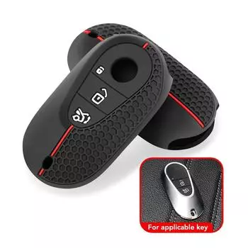 Силиконовый чехол для брелока для Mercedes Benz CS Class W206 W223 S350 C260 C300 S400 S450 S500 защитная оболочка ключа чёрный