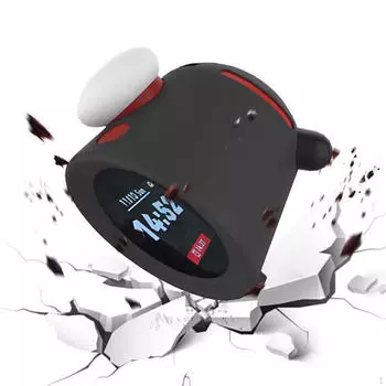 Силиконовый чехол для будильника, электронные аксессуары, пылезащитный чехол, защита от царапин чёрный