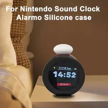 Силиконовый чехол для будильника, противоударный защитный чехол для экрана, защитный чехол для будильника Nintendo Sound Clock Alarm синий