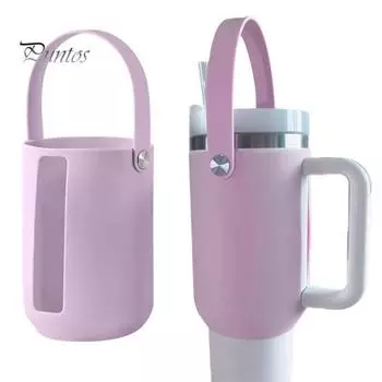 Силиконовый чехол для чашки Мягкий легкий водонепроницаемый Легко чистится Портативный защитный рукав Спортивные аксессуары чёрный