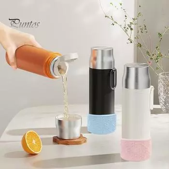 Силиконовый чехол для чашки, противоскользящий чехол для кружки, защитный чехол для стакана, зимняя рождественская текстура со снежинками, противоударный чехол для бутылки белый