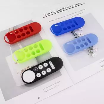 Силиконовый чехол для Chromecast для -Google TV 2020 Voice Remote Противоударный защитный чехол для Chromecast Voice Remote 2020 синий