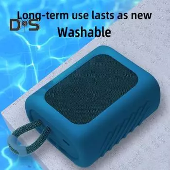 Силиконовый чехол для динамика, усиленная защита, поглощение ударов, устойчивый к царапинам, портативный защитный чехол на заказ для JBL GO3 мятный зеленый