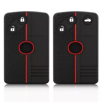 Силиконовый чехол для дистанционного ключа автомобиля для Mazda 3 5 6 Cx-7 Cx-9 Cx7 Cx9 Rx8 Mx5 M8 Miata Mx5 Verisa Premacy Аксессуары для смарт-карт чёрный