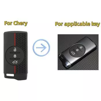 Силиконовый чехол для дистанционного ключа автомобиля для Chery Tiggo 7 pro 8 Pro Exeed Tiggo 2 3x Arrizo 5 Pro Gx 5x EQ7 tiggo 4, автомобильные аксессуары красный