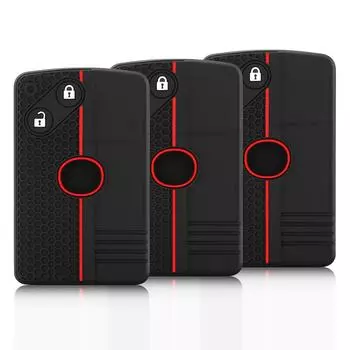 Силиконовый чехол для дистанционного ключа для Mazda 8 M8 MX5 MPV 2007 CX-7 CX-9 Smart Key 2 3 Button Case Fob Protector чёрный