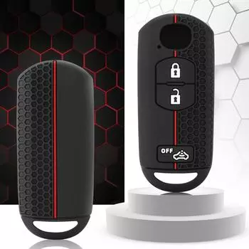 Силиконовый чехол для дистанционного ключа для MAZDA 2 3 5 6 CX-3 CX-5 CX-7 CX-9 Speed Miata MX5 Shell Jacket Protector чёрный