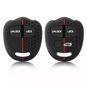 Силиконовый чехол для дистанционного ключа для Mitsubishi Evolution Lancer EX Grandis Outlander Triton Pajero ASX Keychain Protected чёрный