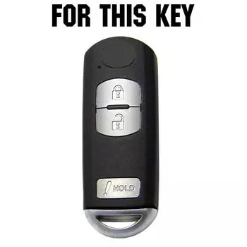 Силиконовый чехол для дистанционного ключа Fob Shell Cover для Mazda 3 SPEED3 CX-3 Skin Holder 3 Button чёрный