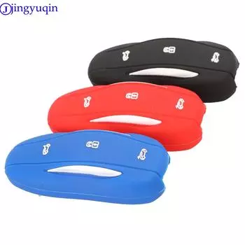 Силиконовый чехол для дистанционного ключа jingyuqin для Tesla Model X&S Holder Smart 3B темно-синий