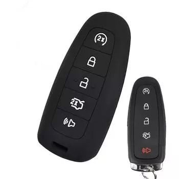 Силиконовый чехол для дистанционного ключа с 5 кнопками для Ford Edge Escape Expedition Explorer Focus Taurus Flex C-MAX, брелок, защитный чехол