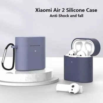 Силиконовый чехол для гарнитуры из ТПУ для Xiaomi Air 2 2s, защитный чехол для Xiaomi Air 2 Pro, защитный чехол для гарнитуры For Xiaomi Air 2 Cover красный