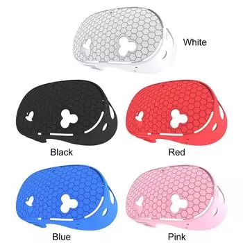 Силиконовый чехол для гарнитуры VR, дышащий защитный чехол, пылезащитный чехол от падения для Meta Quest 3S VR, аксессуары белый