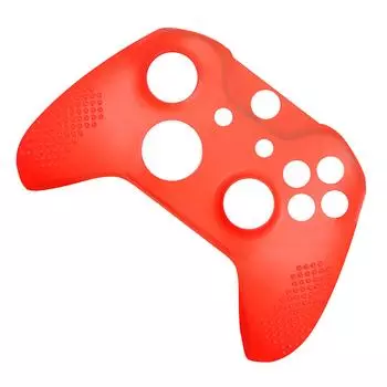 Силиконовый чехол для геймпада, противоскользящий защитный чехол для игрового контроллера с колпачками клавиш для XBOX красный