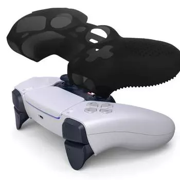 Силиконовый чехол для геймпада Yousheng, нескользящая ручка, чехол с точным расположением отверстий, защита от царапин, улучшенный захват контроллера, защитный чехол для PS5 чёрный