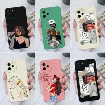 Силиконовый чехол для Honor Magic5 Pro X8A X7A X5 X6 X7 X8 9X Pro, модный мягкий квадратный матовый чехол для мальчиков и девочек, противоударный защитный чехол для камеры, бампер Honor Honor 30