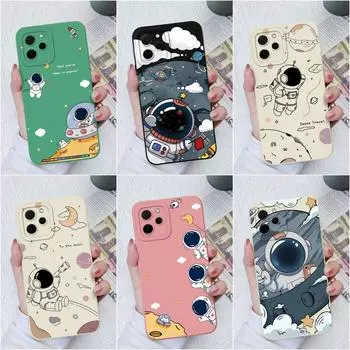 Силиконовый чехол для Honor X8A X7A X5 9X Pro Magic5 Pro X6 X7 X8, модный защитный чехол для камеры, мягкий квадратный чехол, противоударный матовый астронавт для чести, бампер Honor 30