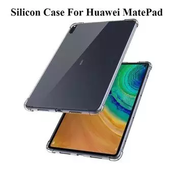 Силиконовый чехол для Huawei MatePad T8 T5 T3 10 9,6 M3 M5 Lite 8,0 8,4 10,1 10,4 10,8, прозрачный чехол, мягкая задняя крышка из ТПУ для планшета MediaPad T5 8 чистый