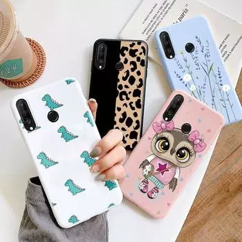 Силиконовый чехол для Huawei P30 Lite P30 Pro Защитный чехол Мягкий ТПУ Милый мультяшный кот Сова Coque Сумки Huawei P30 Pro Противоударный чехол для телефона Huawei P30